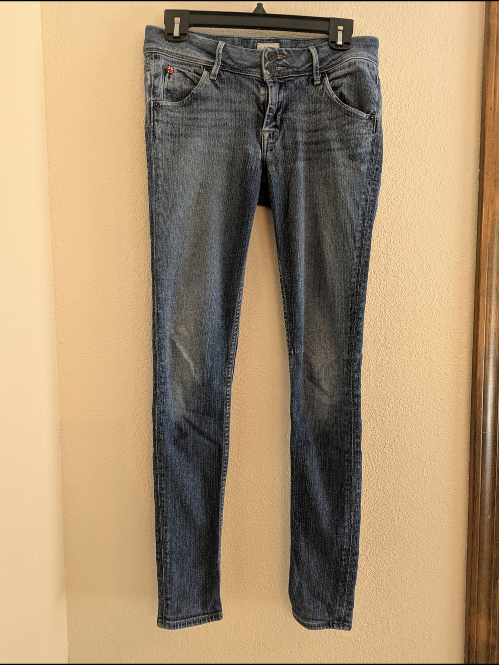 Hudson Jeans Skinny in Faded Blue Denim